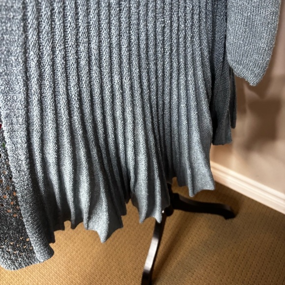 Soft Surroundings Long Open Front Cardigan Women’s Small Longline Accordion - Picture 5 of 10